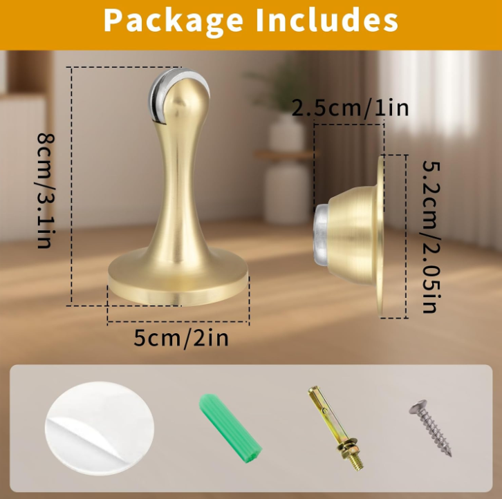 Gold Magnetic Door Stop - Image 2