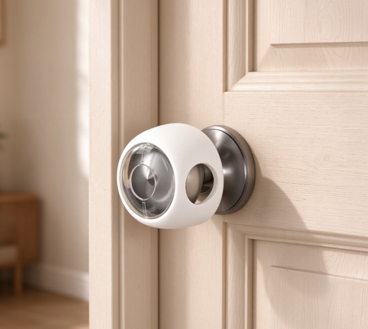 Silicone Protective Cover for Round Door Knobs – Child-Safety Lock Cover - Image 2