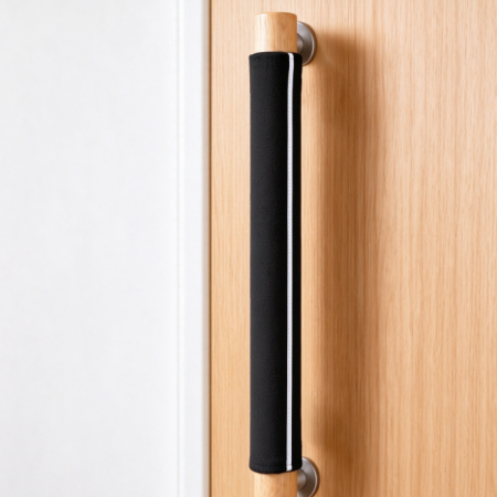 Long Black Fabric Handle Cover – Anti-Collision Guard for Large Door Handles